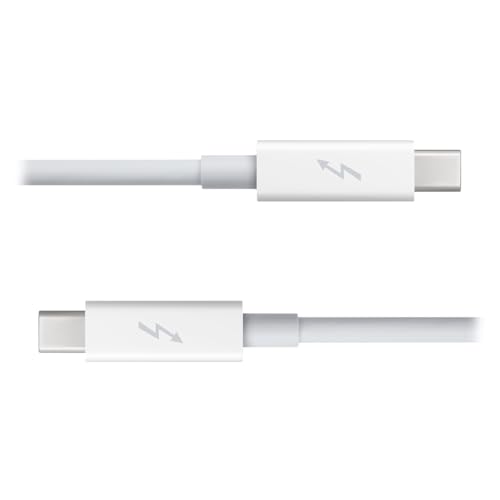 NGFF 20Gbps Thunderbolt2 Cable Thunder-Bolt 2 Port to Thunderbolt 2 Male to Male 4K Video Data Cable Compatible with 2013 2014 2015 Mac & Disk & Displays 200cm (Not for Mini Displayport)