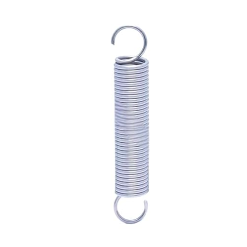 304 Stainless Steel Extension Spring, Elasticity Extension Spring with Loop Hook, Wire Diameter 2mm Elastic Coil Spring(200MM*14MM)