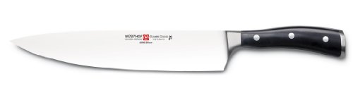 Wusthof 4596-7/26 Classic IKON Cook's Knife, 10 Inch, Black, Stainless Steel