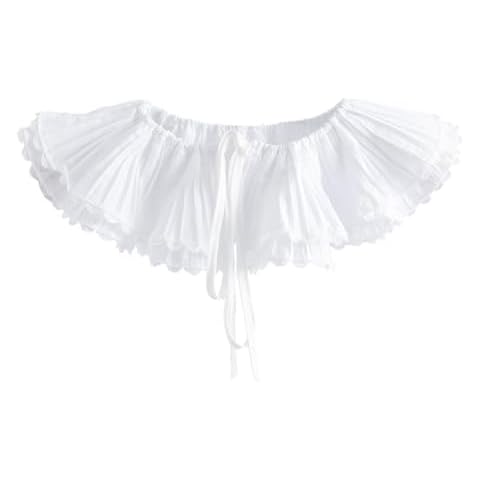 IZONHERE White Lace Collar Crochet Detachable Fake Choker for Christmas Dresses Sweaters (White) Cover