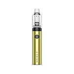 YOCAN Orbit Dab Pen Kit [Gold] - E-cigarette Starter Vape Kit, Long Lasting 1700mAh Battery - COMPATIBLE COIL: Orbit Quartz Balls Coil - 4.0V, Button Activation, 15S Heat Up Time - Nicotine Free