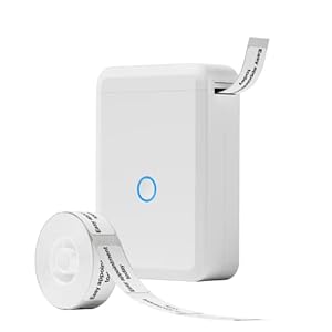 Label Maker D110 Bluetooth Thermal Label Maker Machine with Tape, Portable Inkless Label Printer Handheld & Rechargeable…