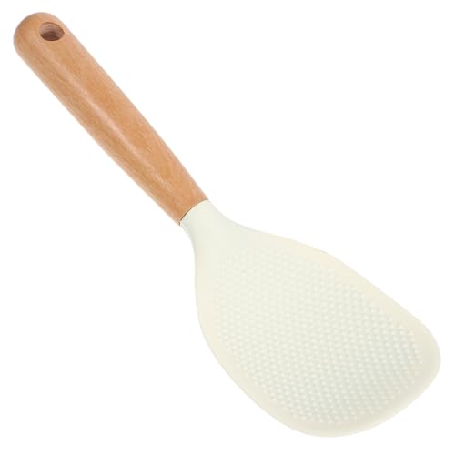 UTHCLO Ergonomic Rice Spoon Smooth Ladle for Soup Rice Kitchen Utensil for Home Restaurant Hotel