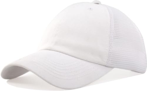 Image of TSSGBL M, L, XL, XXL Snapback Trucker Hats Baseball Caps Adjustable Blank Mesh Back Ball Caps for Men Women