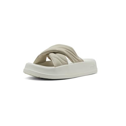 PUMA Women's Leadcat Platform Slide Sandals, Peaceful Blue-White, 8