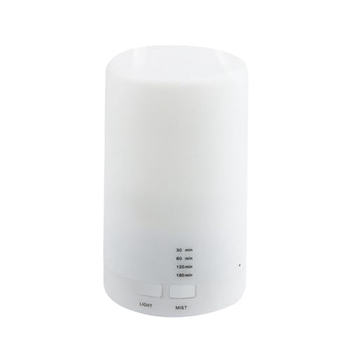 LABRIMP Humidificador de Aroma Ultrasónico USB para Coche y Hogar Difusor de Aceite Esencial con Luz Cálida para Yoga Oficina y Spa el Aire Seco y