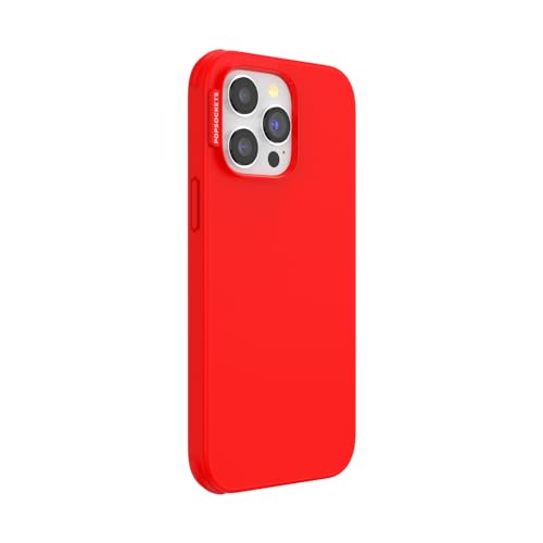 Image of POPSOCKETS iPhone 14 Pro Max Case Compatible with MagSafe, Phone Case for iPhone 14 Pro Max, Wireless Charging Compatible, Case Only - Rosso