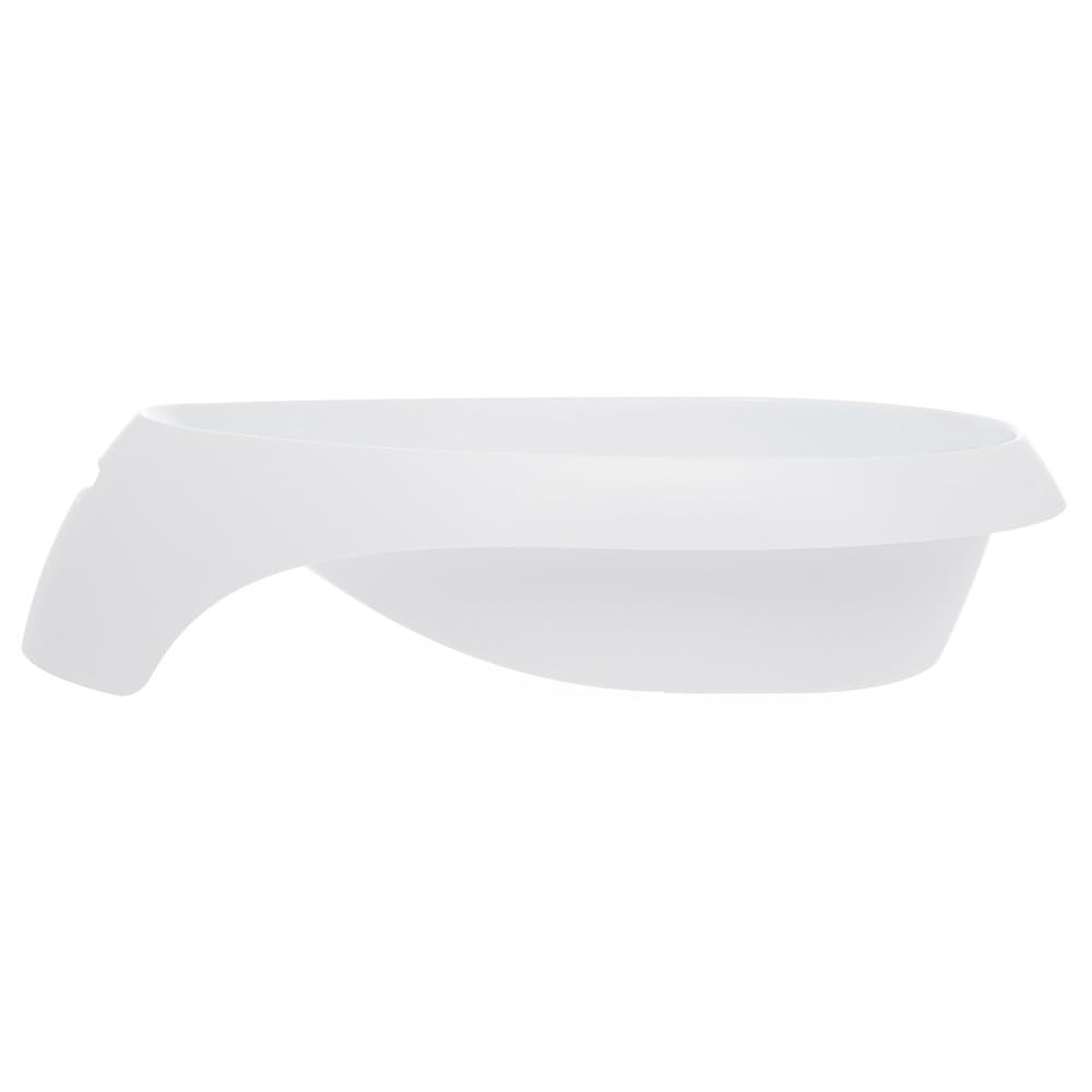 TEGGI Baignoire ergonomique bébé avec thermomètre Blanc + Pied + Tuyau