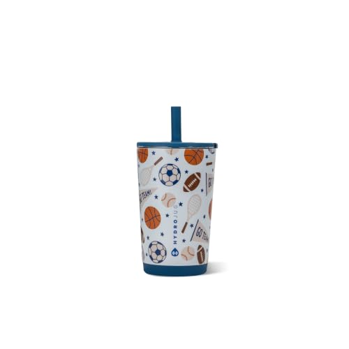 HydroJug Everyday Tumbler 14 oz, Ceramic-Lined Straw Cup, All-Stars