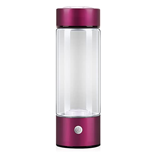Ioniseur d'eau hydrogène nomade 420 ml rose pour le sport et le bien-être au bureau