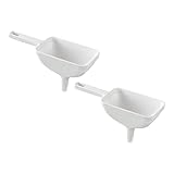 POPETPOP 2Stücke Kunststofftrichter mit Großer Öffnung für Öl Essig und Flüssigkeiten für Haushalt Leicht zu Reinigen und Wiederverwendbar