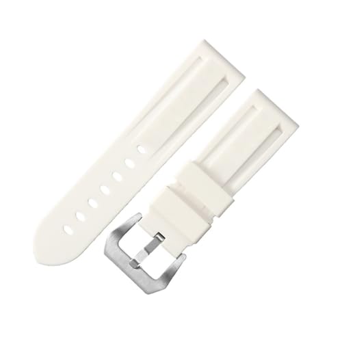 SUNJIA o[EHb`oh 20mm 22mm 24mm 26mm Xgbv plCuXbg Xgoh Yxg X|[c VRXgbvɑΉ(White-silver,22mm)