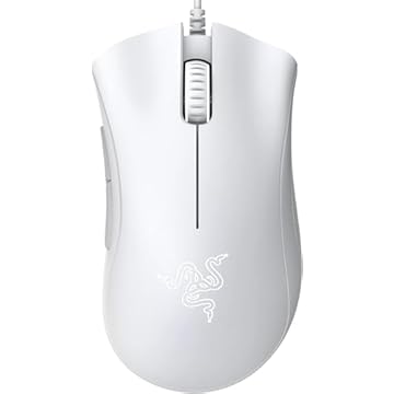 Razer DeathAdder Essential (2021) - Mouse para jogos com fio (sensor óptico, 6400 DPI, 5 botões programáveis, fator de forma ergonômico) branco