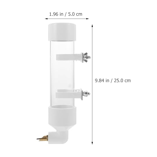 Bebedero automático de plástico resistente para jaulas de aves pequeñas 3