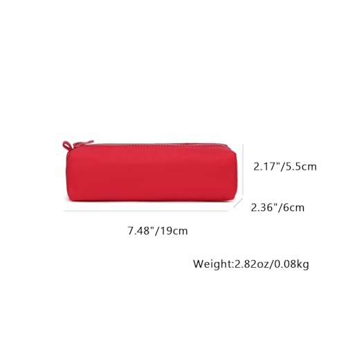 Image of Pencil Case Lightweight and Durable Ideal Pencil Pouch for School and Office Supplies (Red,Oxford)