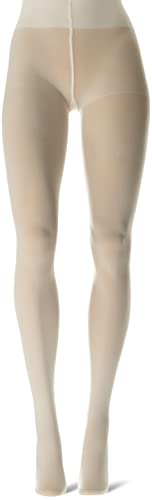 DKNY Hosiery Women's Opaque Coverage Tights with Control Top 412NB M Whisper White3