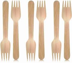 PARICOTT Disposable Wooden Forks 160 mm | Eco Friendly and bio degradable | Ideal for Kids Birthday, Wedding & Party|Disposable Forks | Wooden Dining Flatware (Forks-160mm, Pack of 100pcs)