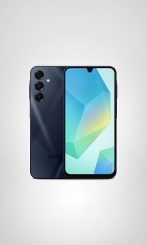 Samsung Galaxy A16 5G A Series, Unlocked Android Smartphone, Large AMOLED Display, Durable Design, Super Fast Charging, Expandable Storage, 5G Connectivity, US Version, 2025, Blue Black