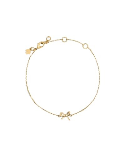 ケイト・スペード ニューヨーク ガーリーパーリー ミニボウブレスレット, One Size, キュービックジルコニア。, キュービックジルコニア