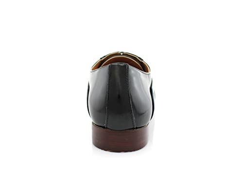 Image of Ferro Aldo Men's Classic Cap Toe Oxford Dress Shoe Collection | Perfect for Formal, Business, and Wedding Attire
