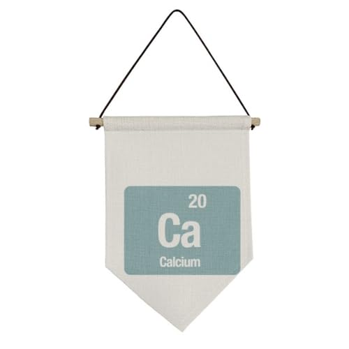 Bannière en toile du calcium et de la science pour décoration murale