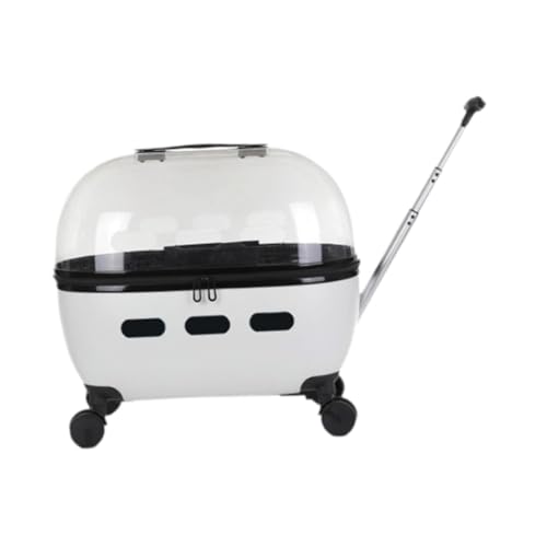 Cat Carrier with Wheels Pet Travel Carrier Pet Carrier with Pull Rod Rolling Carrier Pet Stroller, for Cats Camping Traveling