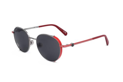 Moncler ML0286 14A SHINY LIGHT RUTHENIUM 50/19/145 UNISEX Sunglasses