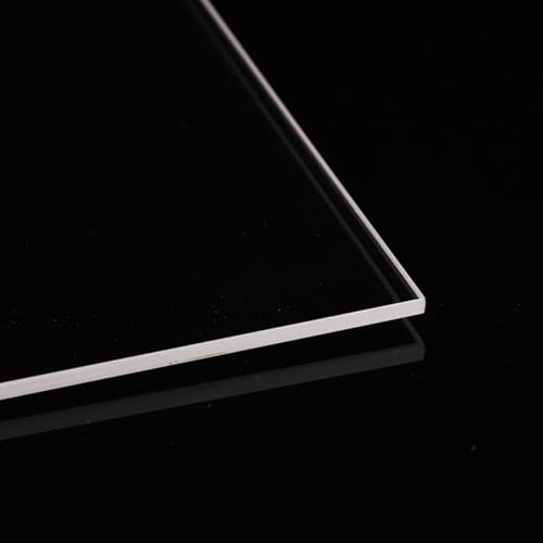 Image of 50 x 50 x 1 mm Optical Glass Squares (1 Piece),Square Quartz Glass,Fused Quartz Plates,Fused Silica Glass,Quartz Glass Sheet for Laboratories and Industrial Use (Industrial Grade)