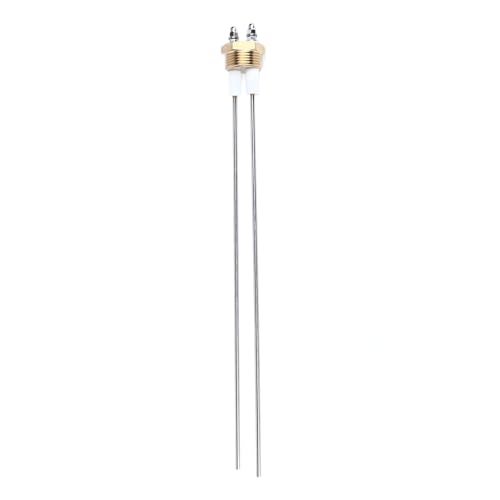 Lybunair Water Level Electrode Probe, 2 Pin PTFE Insulation Brass Stainless Steel Boiler Liquid Level Probe