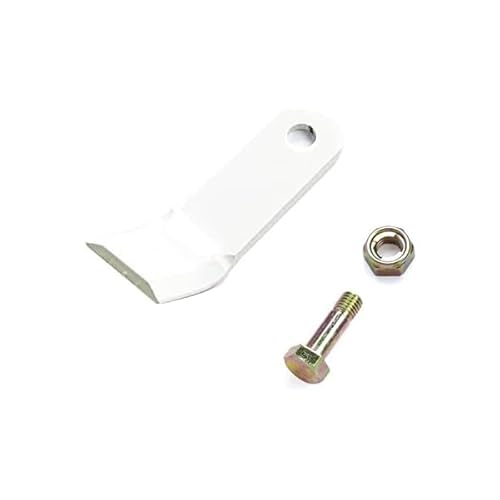 高品質 ハンマーナイフモア用 替刃 32枚 イセキ ER550 ER-550 110mm×32mm + ボルトナット16セット 白い刃