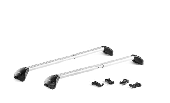 Barre Portatutto Compatibili Con Ford Focus III SW Dal 2011 Al 2018 - Solo Per Railing Chiusi - Antifurto - Omologate - Portata 90 Kg - Alluminio