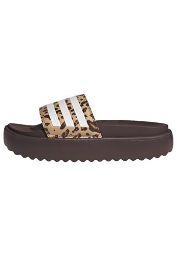 adidas Damen Adilette Platform Slides, Shadow Brown/Cloud White/Magic Beige, 43 EU – Ansicht 1