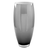 vase verre opalescent Design élégant AFRICA Vase en verre opale Gris Hauteur 40 cm