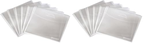 Hama B001F4ZWDK Pack de 2 protections durables en polypropylène pour disques