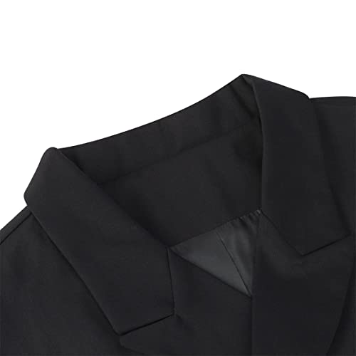 Boyland Men's Double Breasted Business Wedding Vests Dress Waistcoat 10 Buttons Closure V-Neck Suit Vest Slim Fit Plus Size4