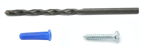 CONFAST® #6-8 Plastic Conical Blue Bantam Drywall Wall Anchor Kit PAK68, Includes (100) Anchors, (100) Screws and (1) Drill bit (201 Pieces)
