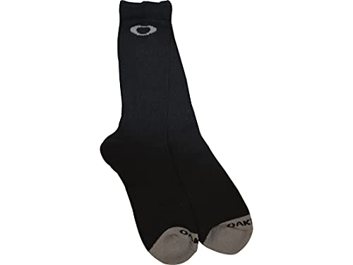 Oakley Mens 5-pack Crew Sock, Black, Medium US