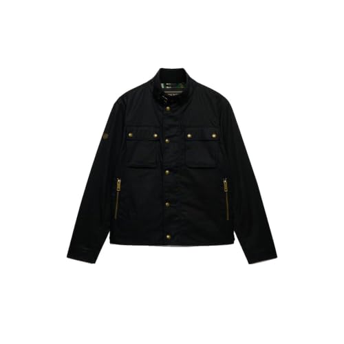 Superdry Homme Veste Racer Cirée Courte - vue 4