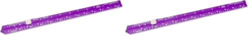 Image of Alumicolor Aluminum Architect Pocket Scale with Clip, 6IN, Purple (Pack of 2)