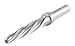 Accusize Industrial Tools High-Speed Steel Spiral Flute Aligning Reamer, 3/8