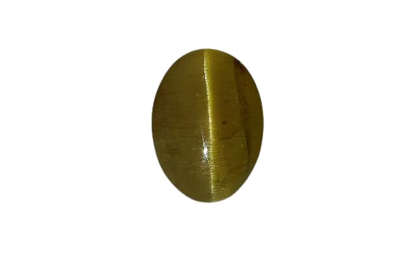 Cuonna Gems Gallery Srilankan Cats Eye Stone Original Certified Lehsuniya Ratan Lahsun Stone for Ring & Jewellery Purpose लहसुनिया रत्न ओरिजिनल for Men & Women Vaidooryam Stone Lahsuniya Ratna
