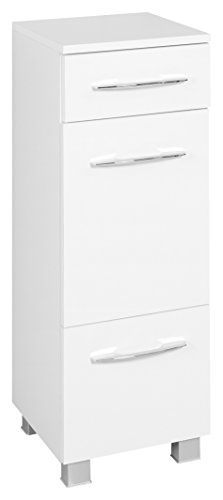 Held Möbel Portofino Unterschrank, Holzwerkstoff, Weiß, 35 x 30 x 84 cm
