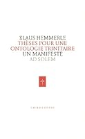 Thèses pour une ontologie trinitaire B00GRR90TC Book Cover
