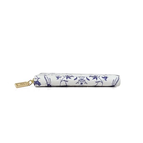 DOSHI Zip Around Wallet - Kraft White & Blue Floral (Kraft Paper)4