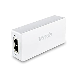 Tenda PoE30G-AT Gigabit PoE Injector, 48V-54V/30W PoE+ Injector, PoE Injektor (kompatibel mit IEEE 802.3af/at, 10/100/1000 Mbit/s RJ-45, Plug & Play) PoE Adapter, weiß