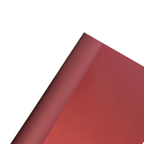 Image of Oasis Frosted Maroon Bouquet Wrapping Roll Premium Korean Style Flower Wrap for Fresh Flowers & Gift Packaging Florist Essential Supplies 60 Micron 25 Meter Long