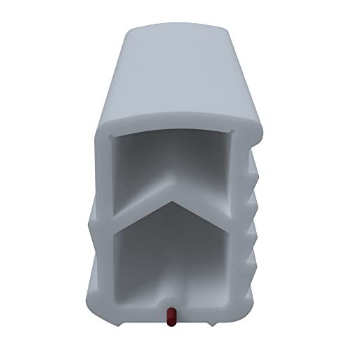 DIWARO® Stahlzargen-Dichtung SZ001 | weiß oder grau | 5 lfm für Haus- und Innentüren. Zum Schallschutz und abdichten der Tür. Bestehend aus TPE (Thermoplastischen Elastomer) (grau) Cover