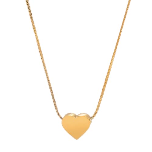 Pendentif cœur en acier inoxydable, le cadeau tendance pour femme