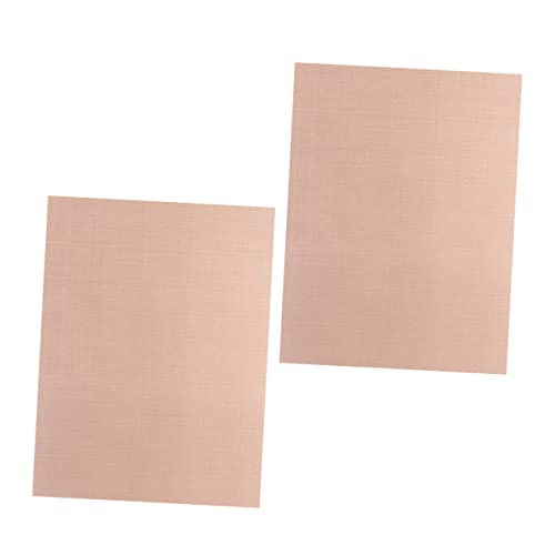 Gogogmee 2Pcs Copper Non Stick Bbq Grill Mat Heat Pad for Outdoor Cooking Portable Baking Sheet for Indirect Cooking Gas Electric Grills for Meats Veggies and More