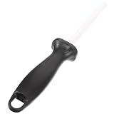 BIUDECO Afilador de Cuchillos de Cocina Mango Ergonómico Piedra de Afilado Cerámica de 1229 CM Herramienta Profesional Resistente al Desgaste para Uso Diario Hogar y Cocina